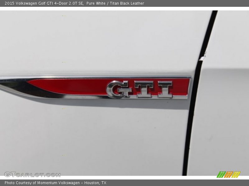 Pure White / Titan Black Leather 2015 Volkswagen Golf GTI 4-Door 2.0T SE