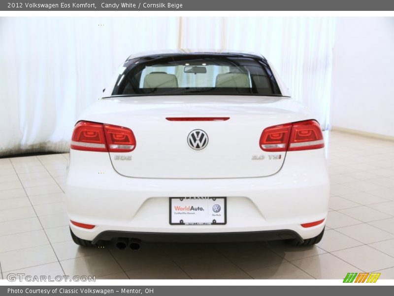 Candy White / Cornsilk Beige 2012 Volkswagen Eos Komfort