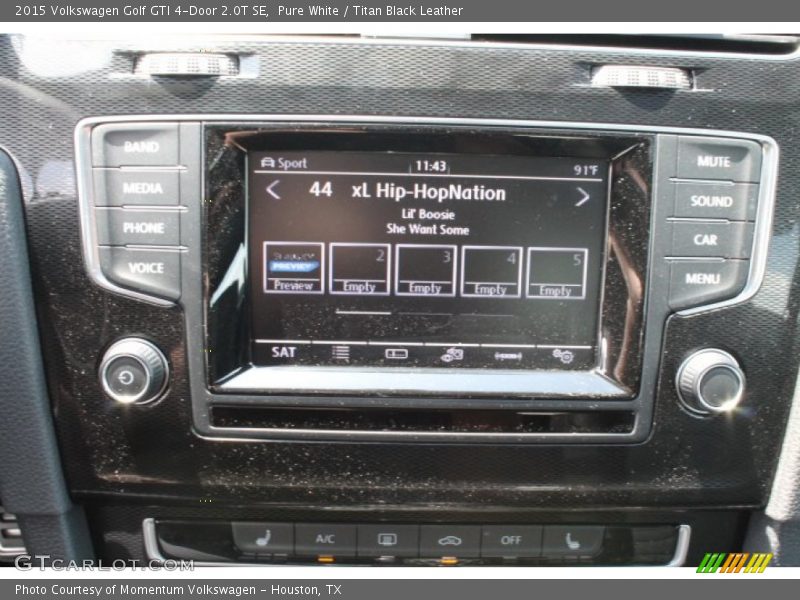 Pure White / Titan Black Leather 2015 Volkswagen Golf GTI 4-Door 2.0T SE