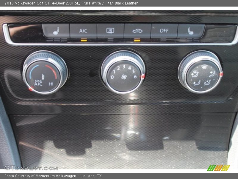 Pure White / Titan Black Leather 2015 Volkswagen Golf GTI 4-Door 2.0T SE