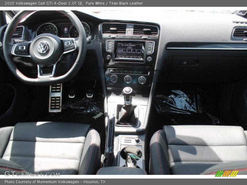 Pure White / Titan Black Leather 2015 Volkswagen Golf GTI 4-Door 2.0T SE
