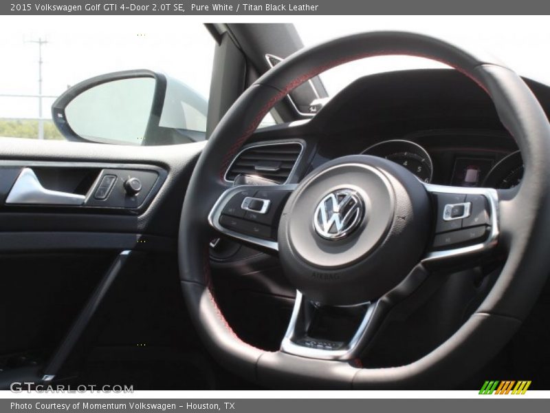 Pure White / Titan Black Leather 2015 Volkswagen Golf GTI 4-Door 2.0T SE