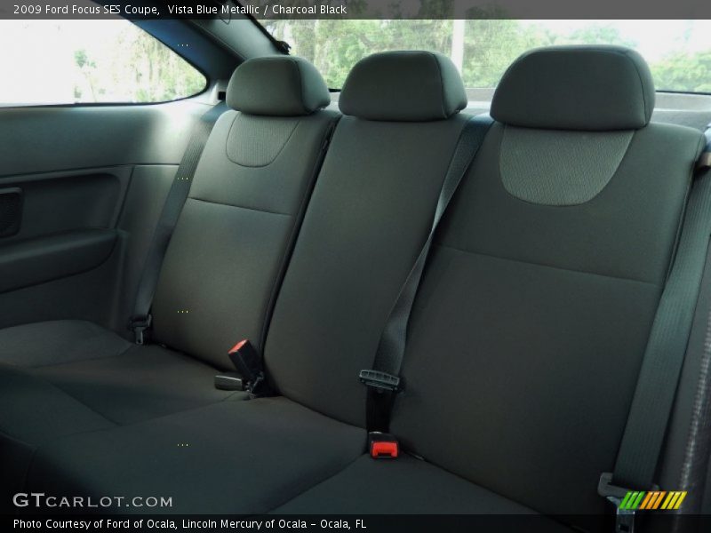 Vista Blue Metallic / Charcoal Black 2009 Ford Focus SES Coupe