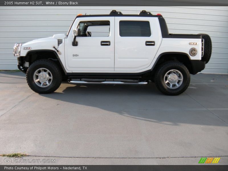 White / Ebony Black 2005 Hummer H2 SUT