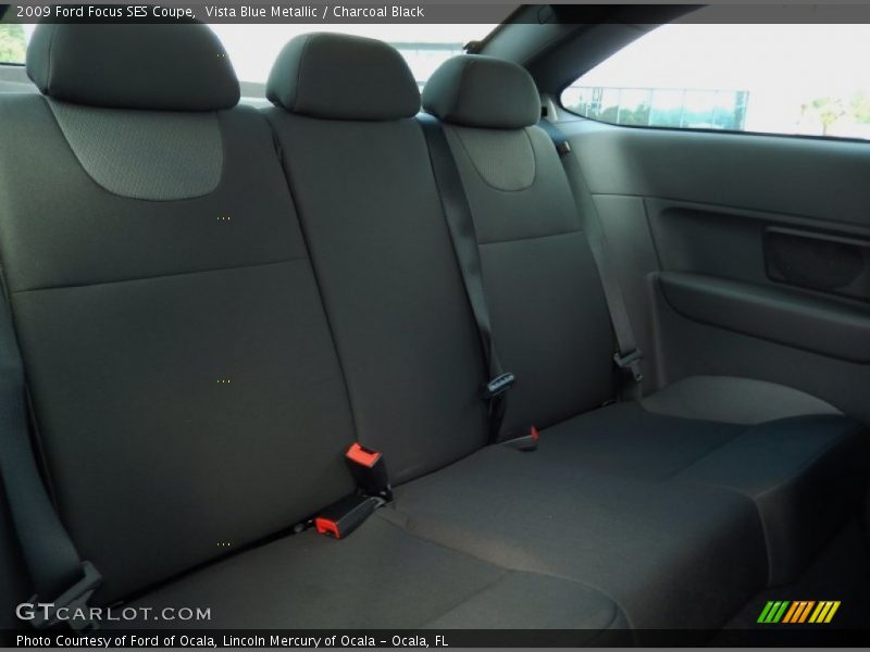 Vista Blue Metallic / Charcoal Black 2009 Ford Focus SES Coupe