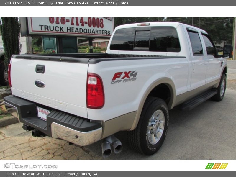 Oxford White / Camel 2010 Ford F250 Super Duty Lariat Crew Cab 4x4