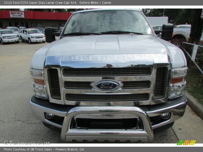 Oxford White / Camel 2010 Ford F250 Super Duty Lariat Crew Cab 4x4