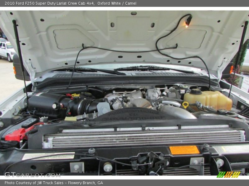 Oxford White / Camel 2010 Ford F250 Super Duty Lariat Crew Cab 4x4