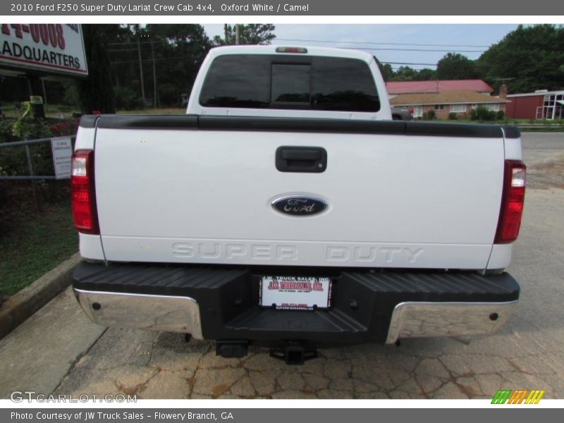 Oxford White / Camel 2010 Ford F250 Super Duty Lariat Crew Cab 4x4
