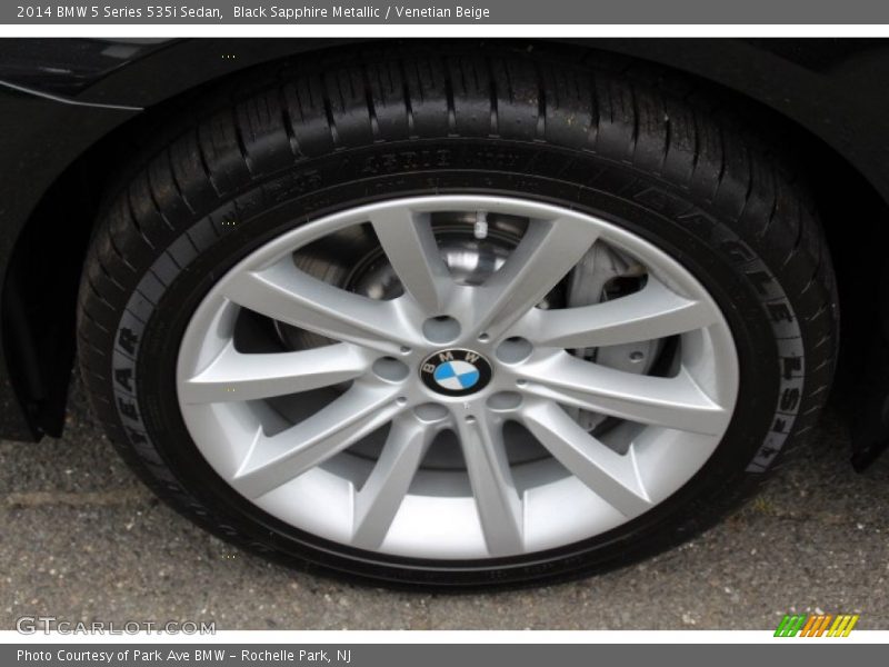 Black Sapphire Metallic / Venetian Beige 2014 BMW 5 Series 535i Sedan
