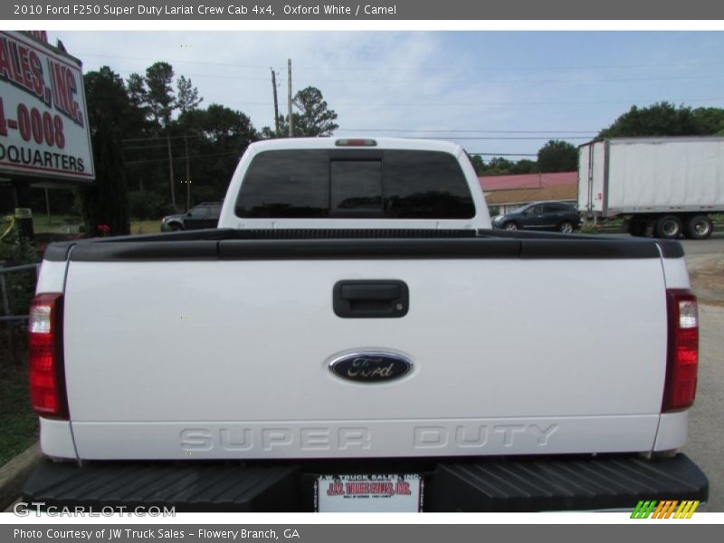 Oxford White / Camel 2010 Ford F250 Super Duty Lariat Crew Cab 4x4