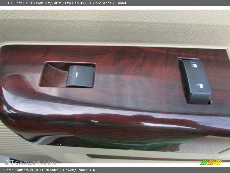 Oxford White / Camel 2010 Ford F250 Super Duty Lariat Crew Cab 4x4