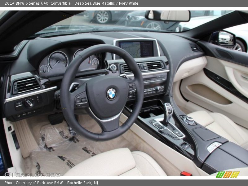  2014 6 Series 640i Convertible Ivory White Interior