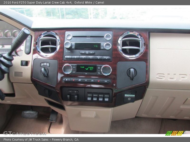 Oxford White / Camel 2010 Ford F250 Super Duty Lariat Crew Cab 4x4