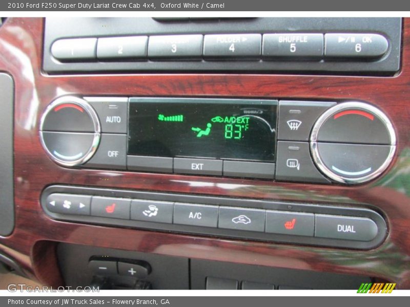 Oxford White / Camel 2010 Ford F250 Super Duty Lariat Crew Cab 4x4
