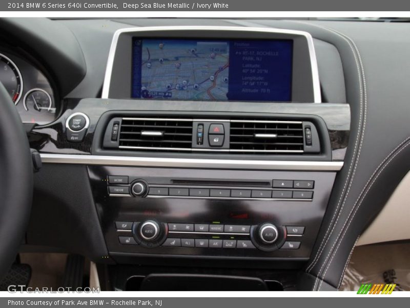 Controls of 2014 6 Series 640i Convertible