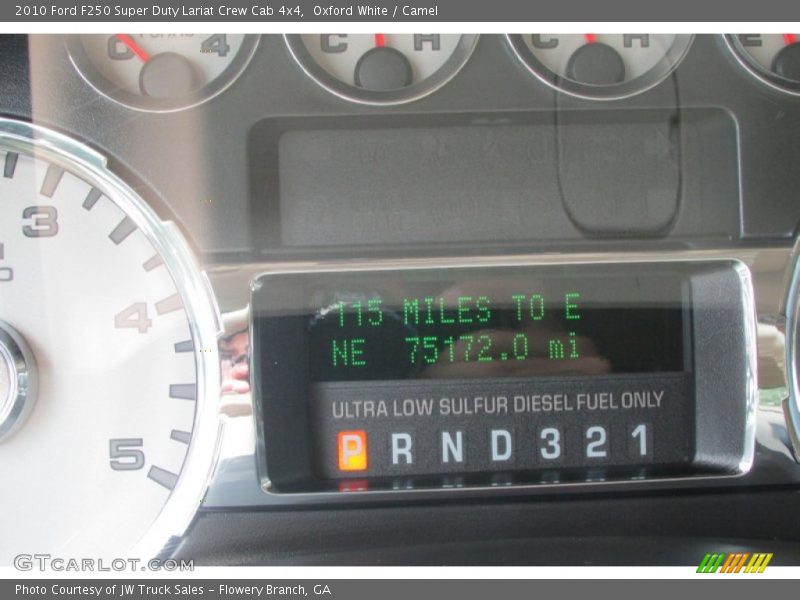 Oxford White / Camel 2010 Ford F250 Super Duty Lariat Crew Cab 4x4
