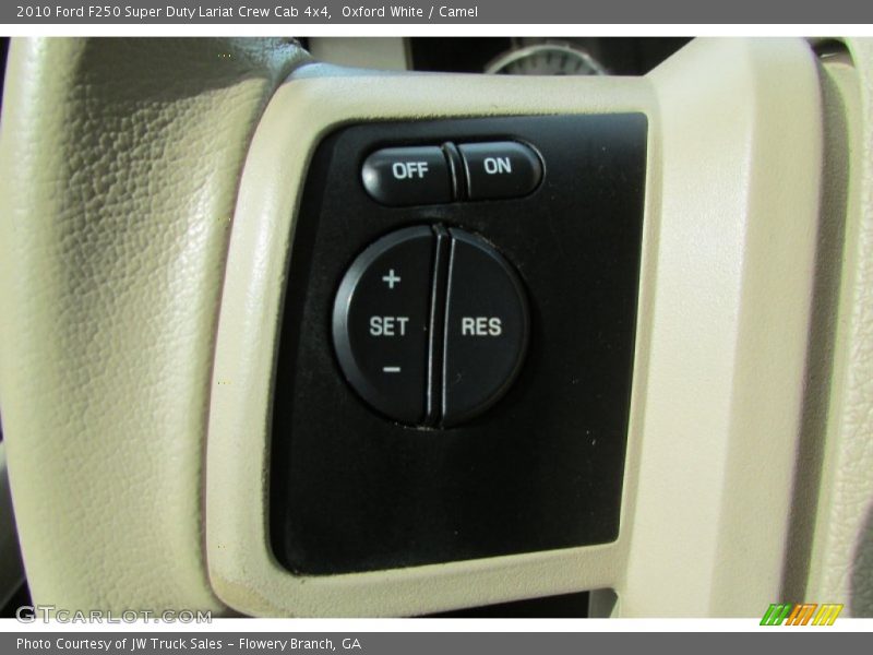 Oxford White / Camel 2010 Ford F250 Super Duty Lariat Crew Cab 4x4