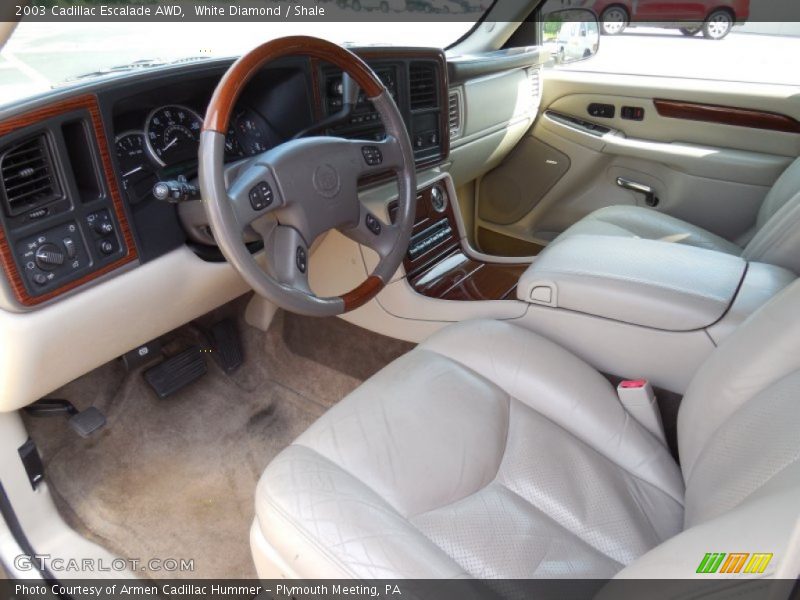 White Diamond / Shale 2003 Cadillac Escalade AWD