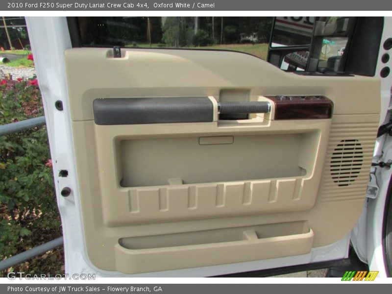 Oxford White / Camel 2010 Ford F250 Super Duty Lariat Crew Cab 4x4
