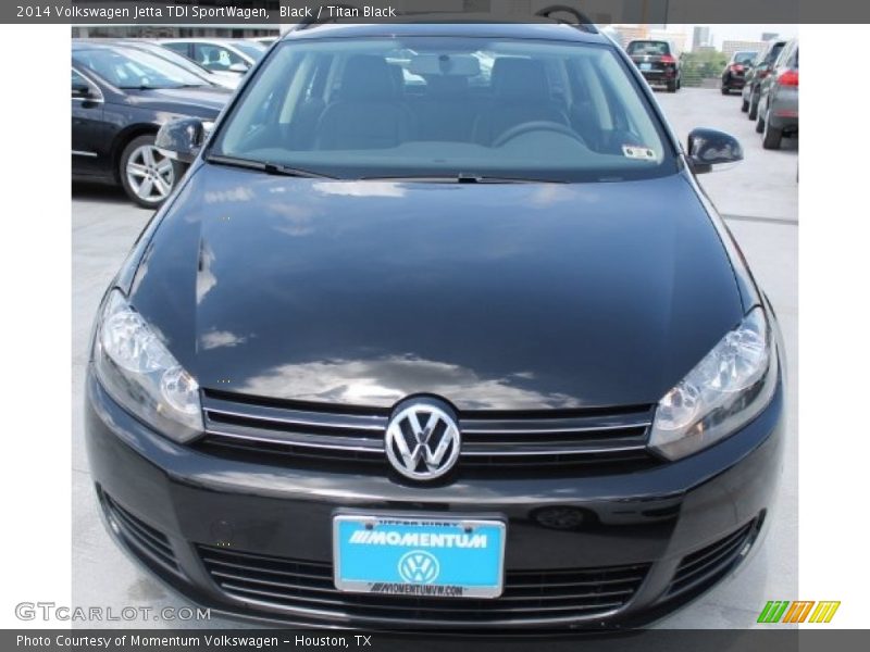Black / Titan Black 2014 Volkswagen Jetta TDI SportWagen