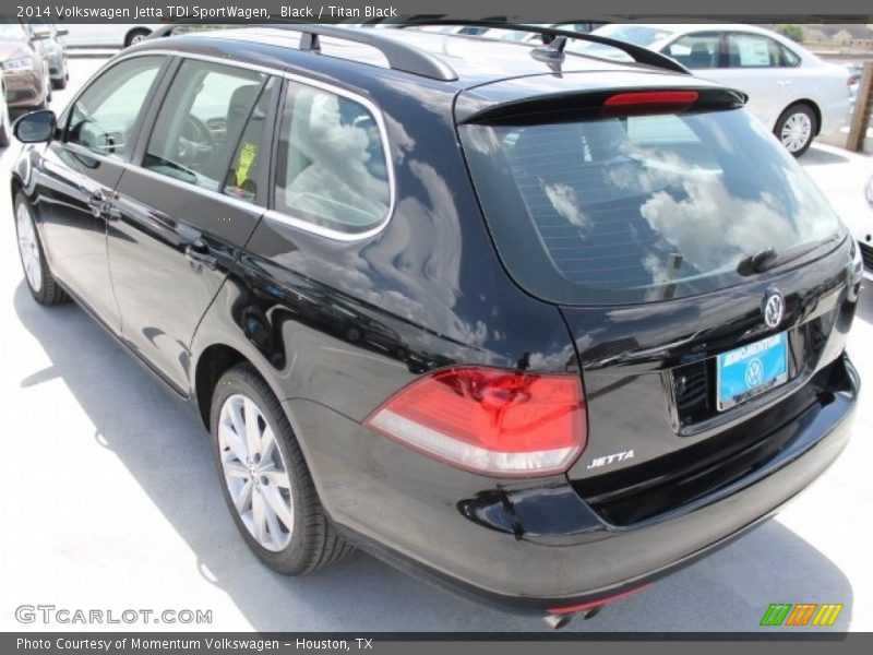 Black / Titan Black 2014 Volkswagen Jetta TDI SportWagen