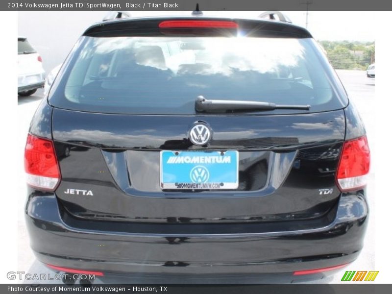 Black / Titan Black 2014 Volkswagen Jetta TDI SportWagen