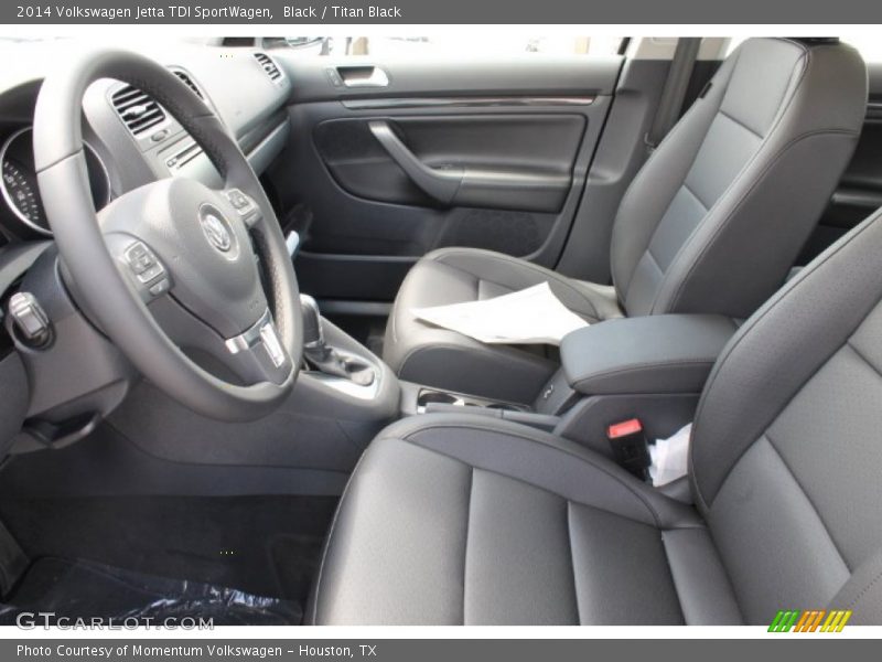 Black / Titan Black 2014 Volkswagen Jetta TDI SportWagen