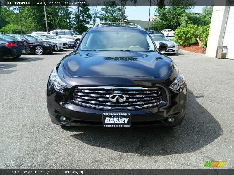 Malbec Black / Wheat 2011 Infiniti FX 35 AWD