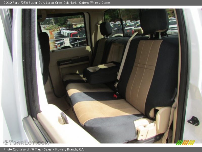 Oxford White / Camel 2010 Ford F250 Super Duty Lariat Crew Cab 4x4