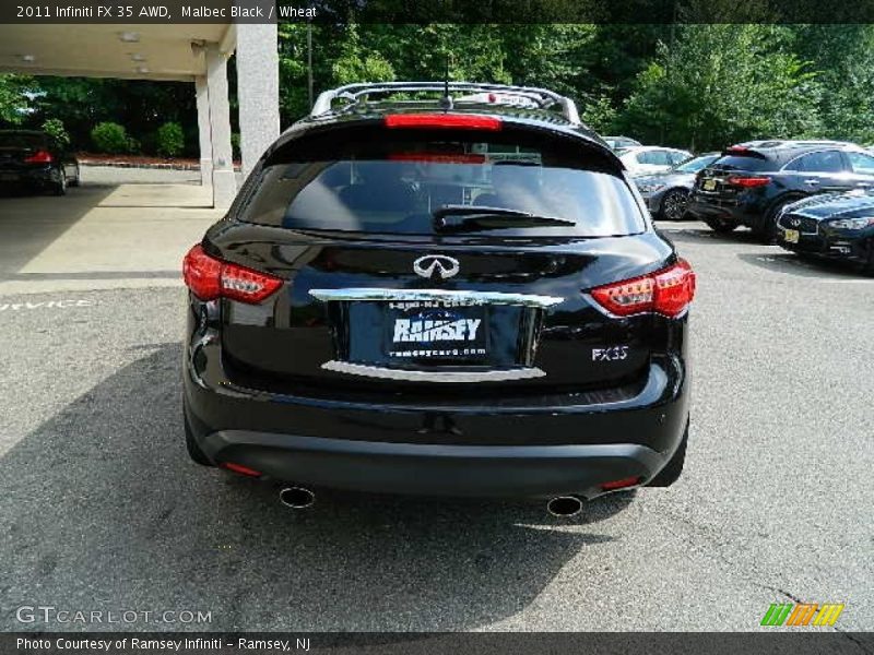 Malbec Black / Wheat 2011 Infiniti FX 35 AWD