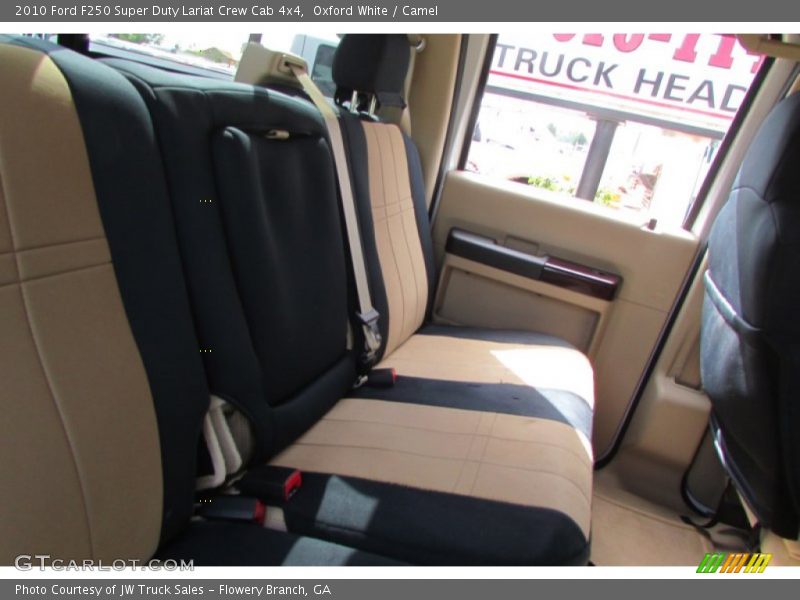 Oxford White / Camel 2010 Ford F250 Super Duty Lariat Crew Cab 4x4