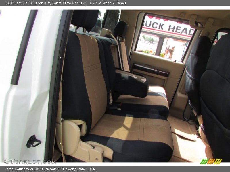 Oxford White / Camel 2010 Ford F250 Super Duty Lariat Crew Cab 4x4