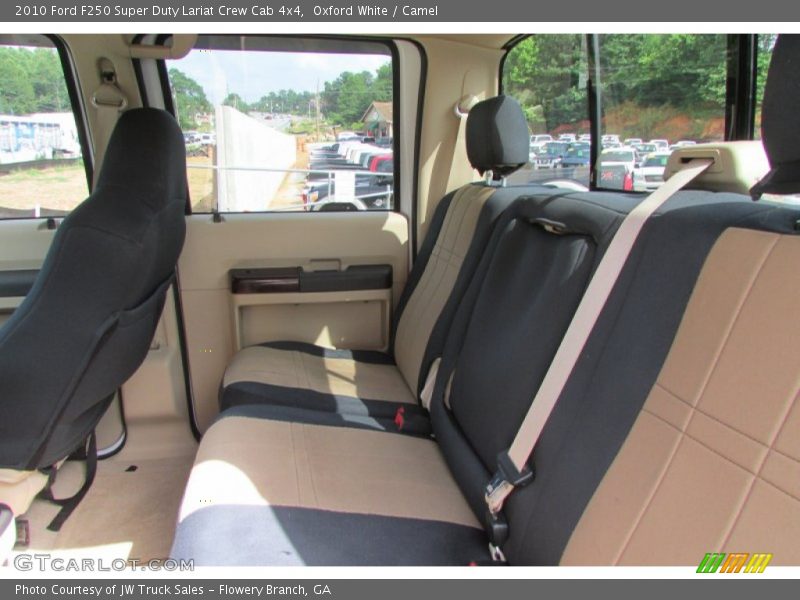 Oxford White / Camel 2010 Ford F250 Super Duty Lariat Crew Cab 4x4