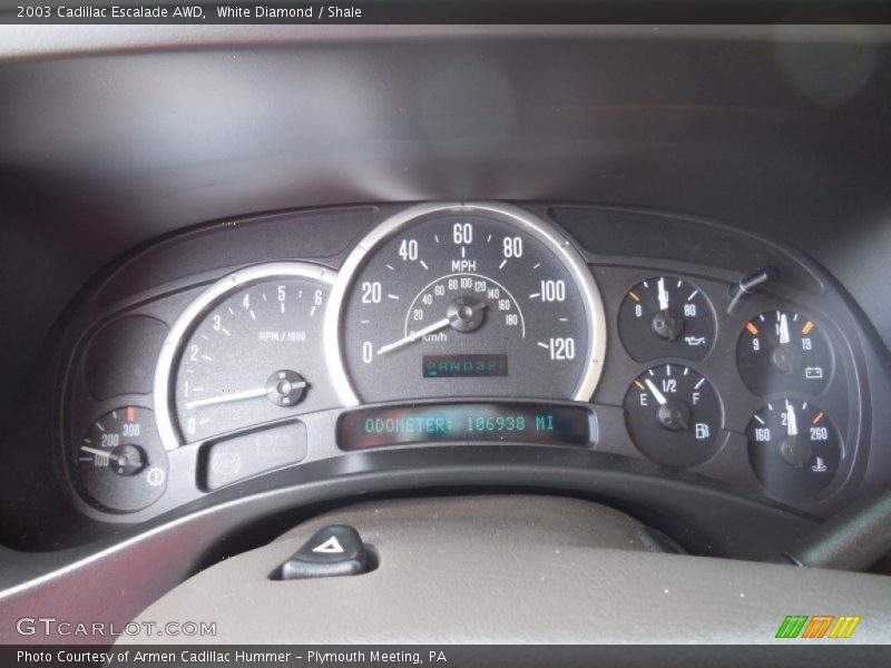 White Diamond / Shale 2003 Cadillac Escalade AWD
