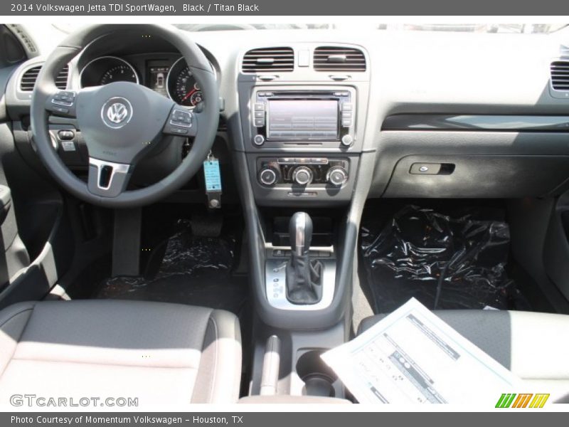 Black / Titan Black 2014 Volkswagen Jetta TDI SportWagen