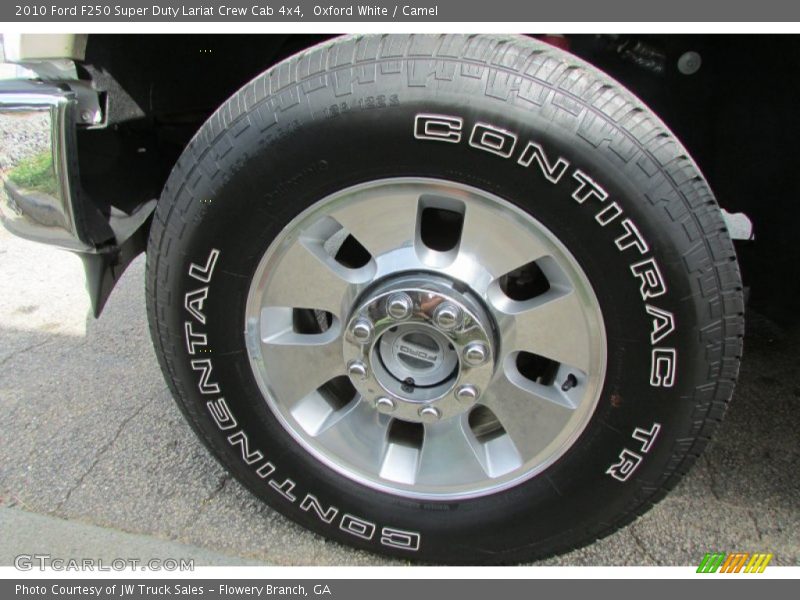 Oxford White / Camel 2010 Ford F250 Super Duty Lariat Crew Cab 4x4