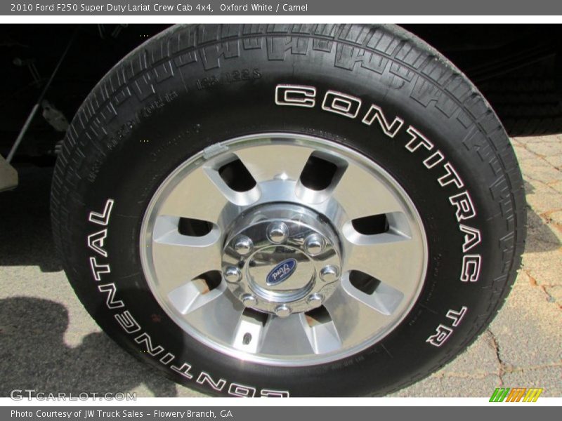 Oxford White / Camel 2010 Ford F250 Super Duty Lariat Crew Cab 4x4
