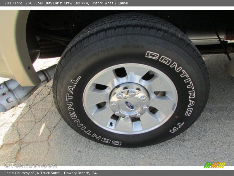 Oxford White / Camel 2010 Ford F250 Super Duty Lariat Crew Cab 4x4