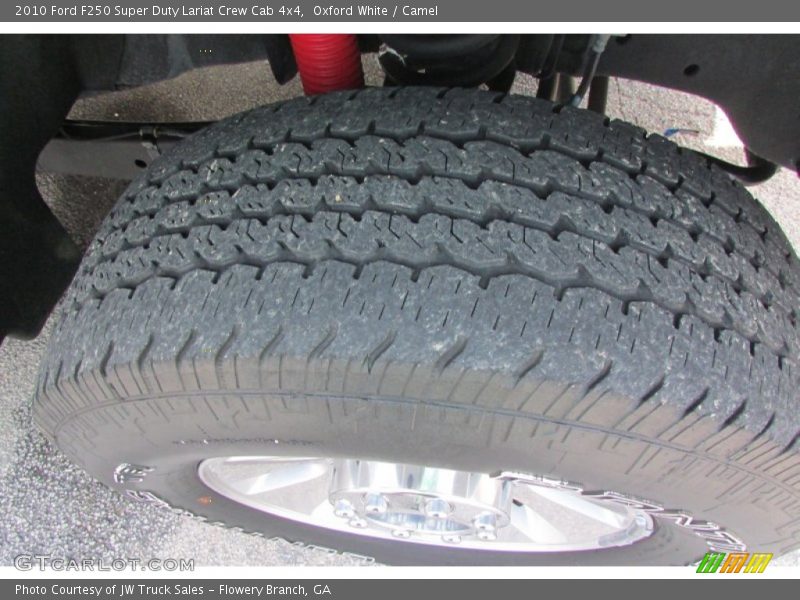 Oxford White / Camel 2010 Ford F250 Super Duty Lariat Crew Cab 4x4