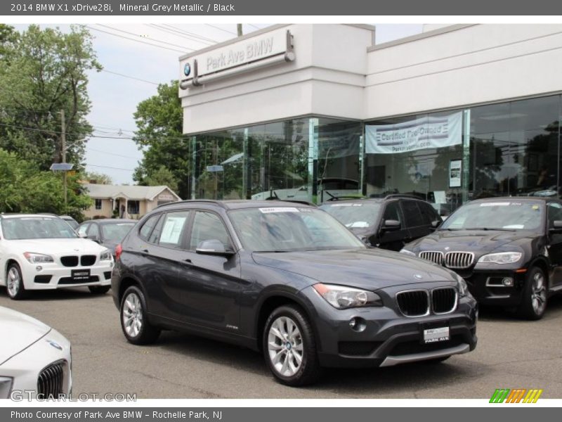 Mineral Grey Metallic / Black 2014 BMW X1 xDrive28i