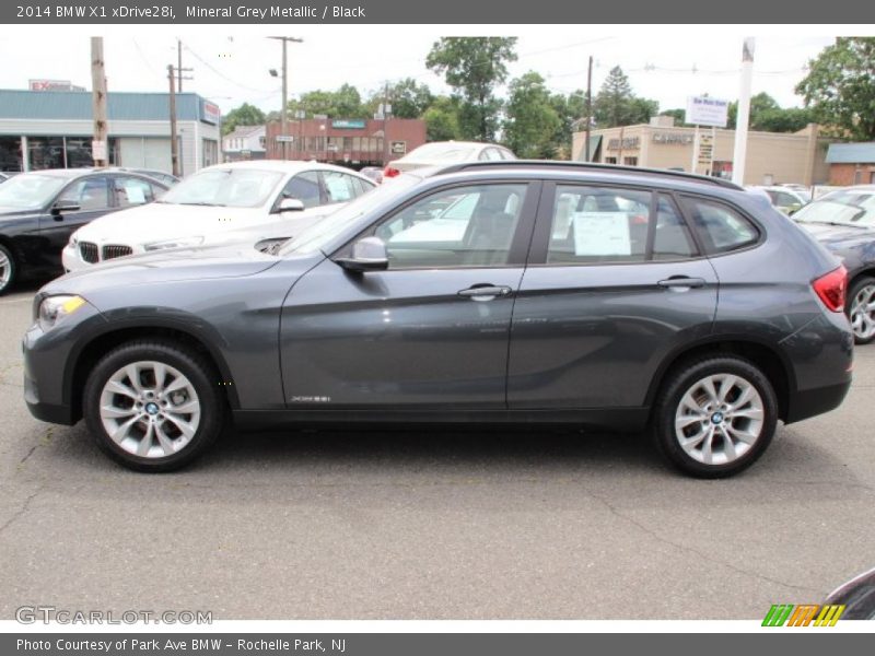 Mineral Grey Metallic / Black 2014 BMW X1 xDrive28i