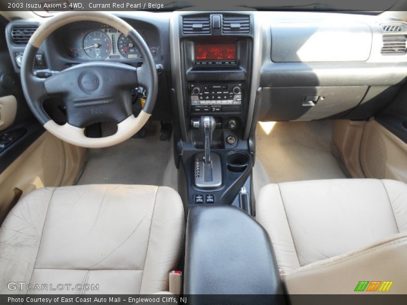 Currant Red Pearl / Beige 2003 Isuzu Axiom S 4WD