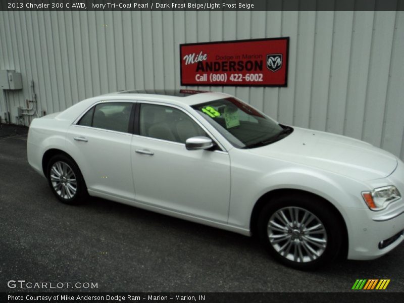Ivory Tri-Coat Pearl / Dark Frost Beige/Light Frost Beige 2013 Chrysler 300 C AWD