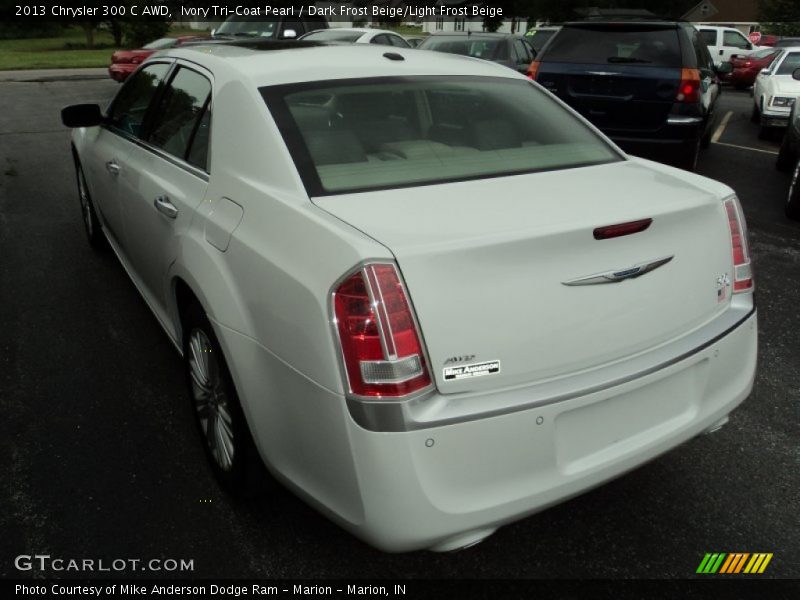 Ivory Tri-Coat Pearl / Dark Frost Beige/Light Frost Beige 2013 Chrysler 300 C AWD