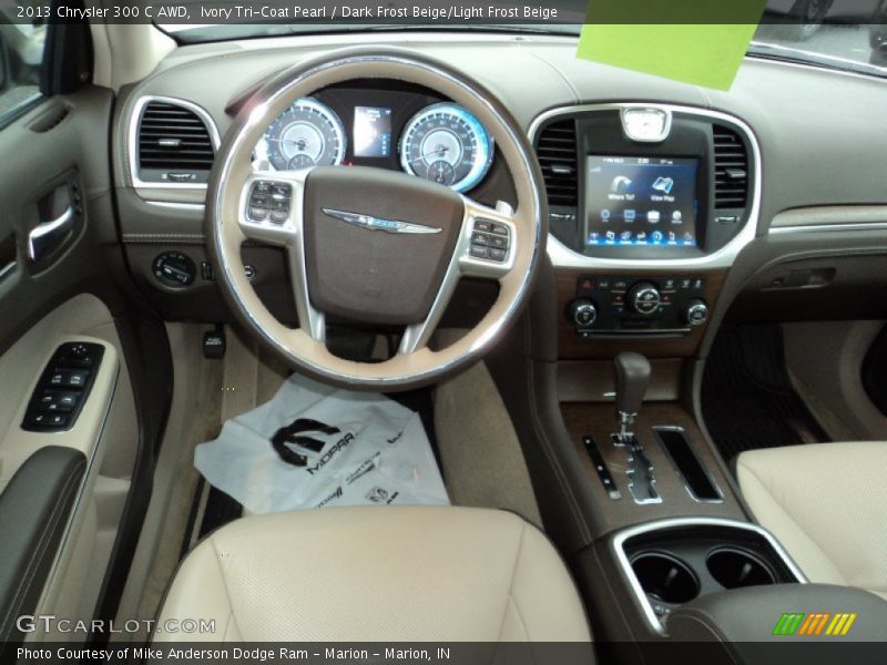 Ivory Tri-Coat Pearl / Dark Frost Beige/Light Frost Beige 2013 Chrysler 300 C AWD
