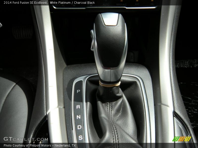 White Platinum / Charcoal Black 2014 Ford Fusion SE EcoBoost
