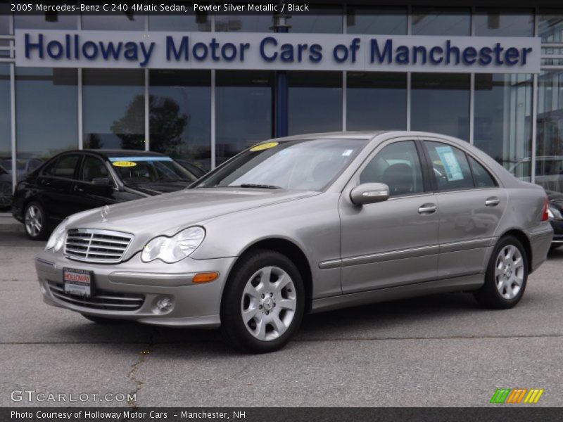 Pewter Silver Metallic / Black 2005 Mercedes-Benz C 240 4Matic Sedan