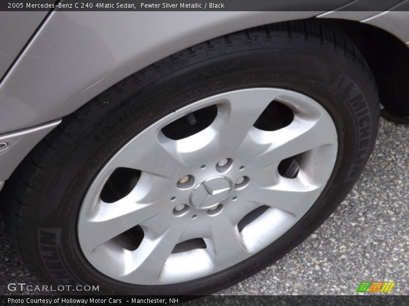 Pewter Silver Metallic / Black 2005 Mercedes-Benz C 240 4Matic Sedan