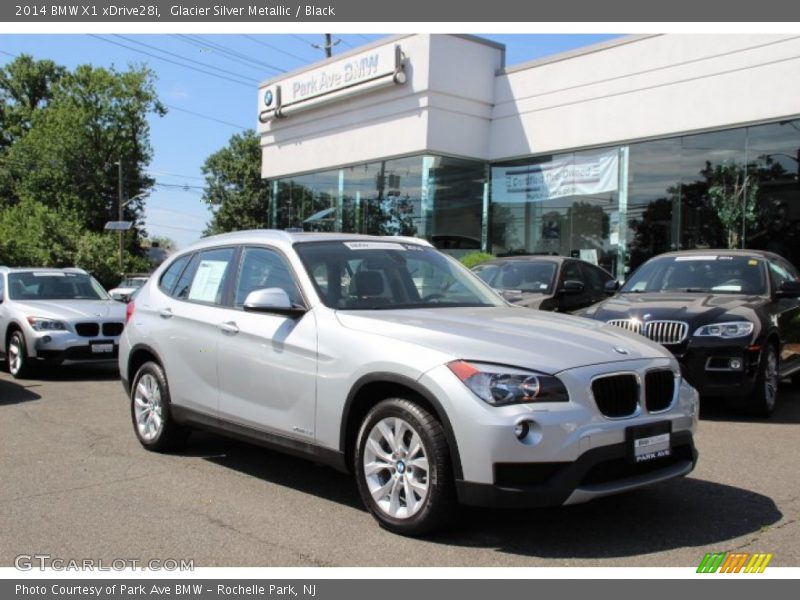 Glacier Silver Metallic / Black 2014 BMW X1 xDrive28i